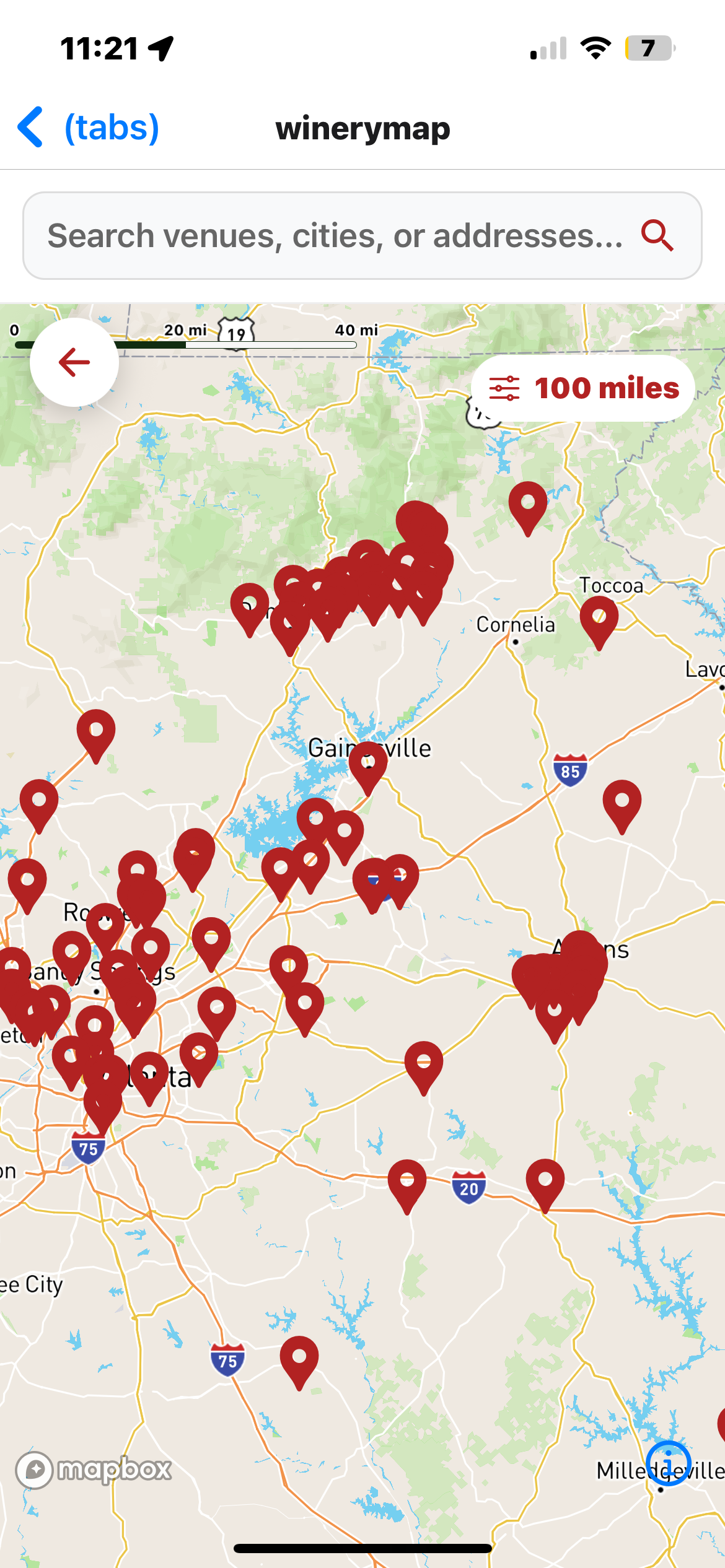 Winery Map